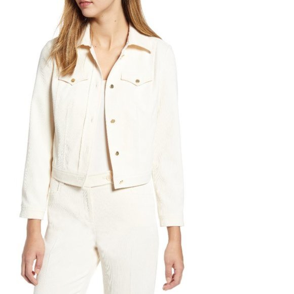 Anne Klein Corduroy Trucker Jacket - Picture 2 of 9